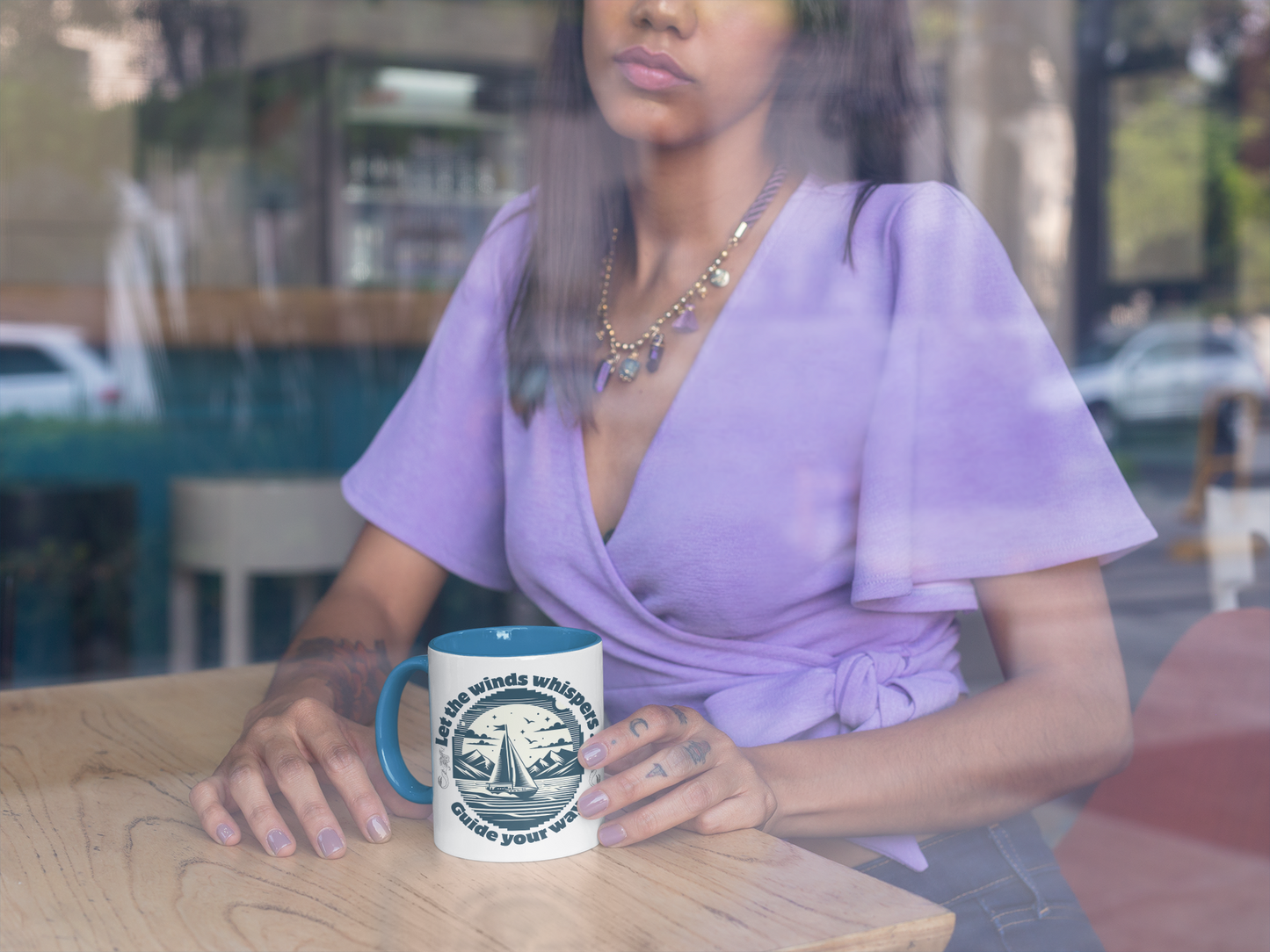 Let the Wind’s Whispers Guide Your Way – Coastal Sailing Coffee Mug