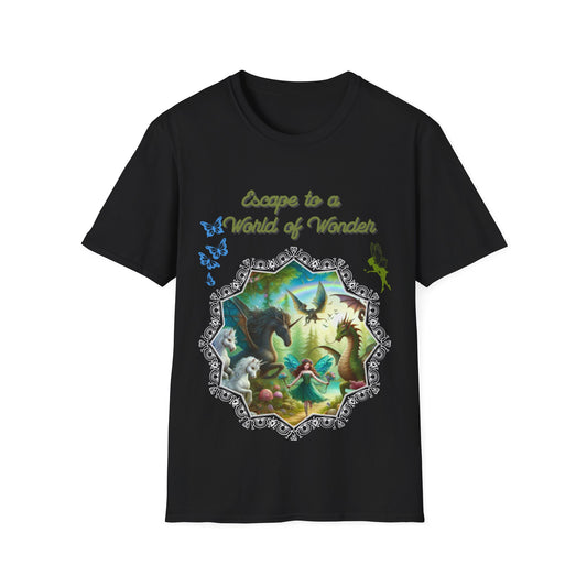 Escape to a World of Wonder – Magical Fantasy Adventure Unisex T-Shirt