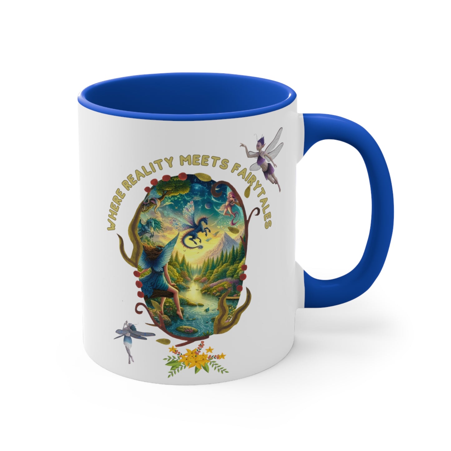 Where Reality Meets Fairytales – Fantasy Mug | Magical Graphic Coffee Mug