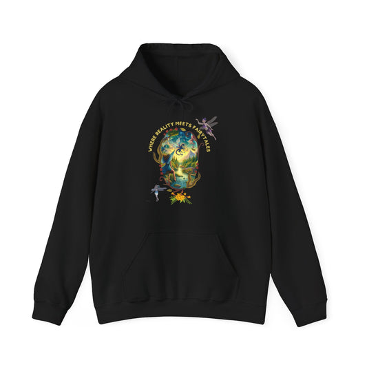 Where Reality Meets Fairytales – Magical Nature Fantasy Unisex Hoodie