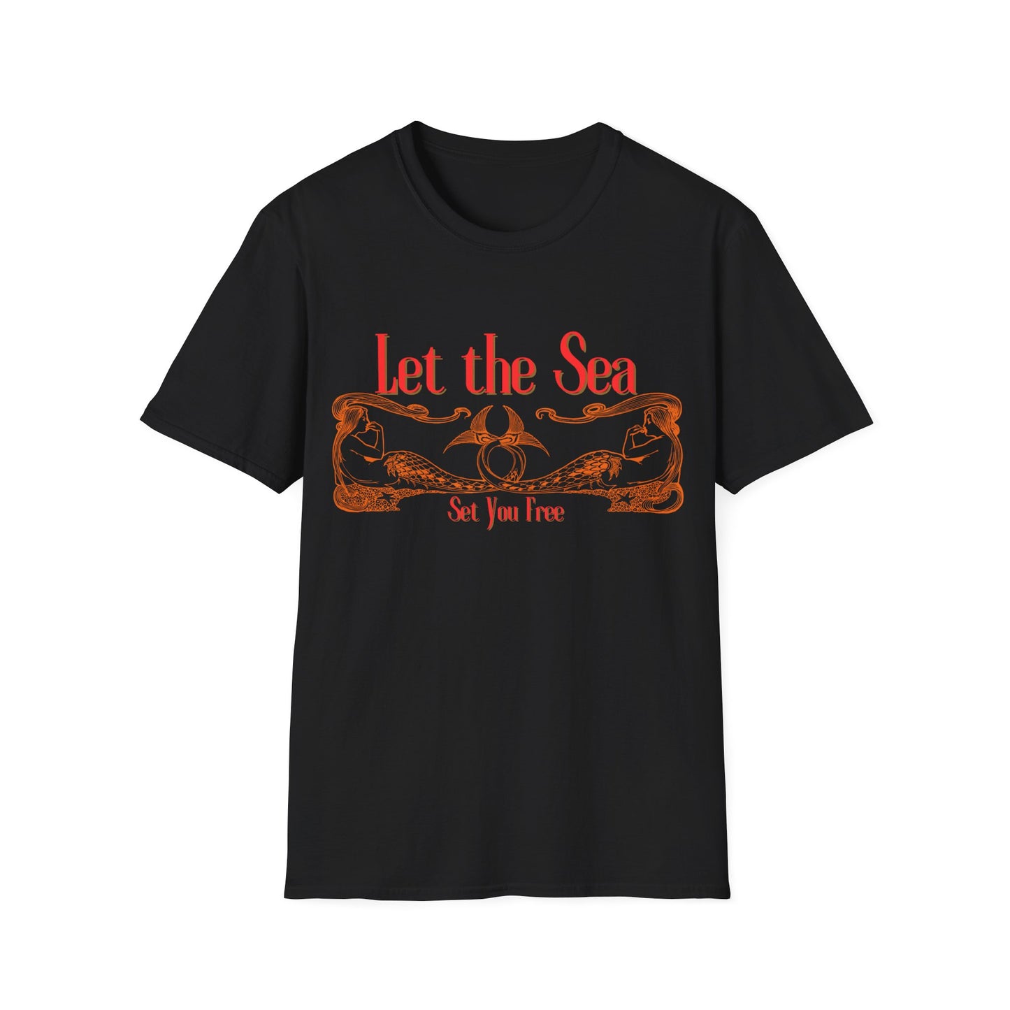 Let the Sea Set You Free – Nautical Mermaid Graphic Unisex T-Shirt