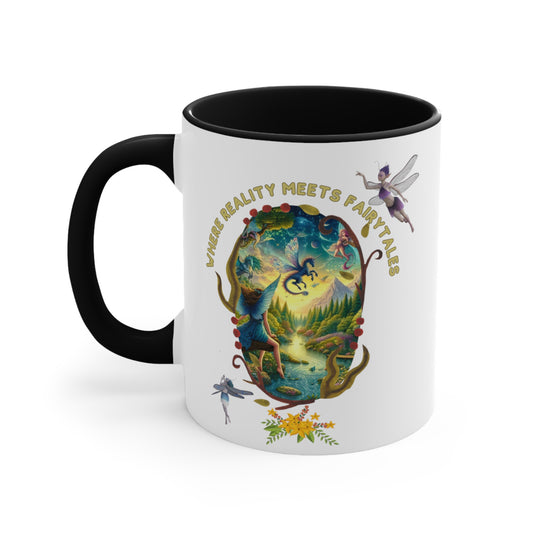 Where Reality Meets Fairytales – Fantasy Mug | Magical Graphic Coffee Mug