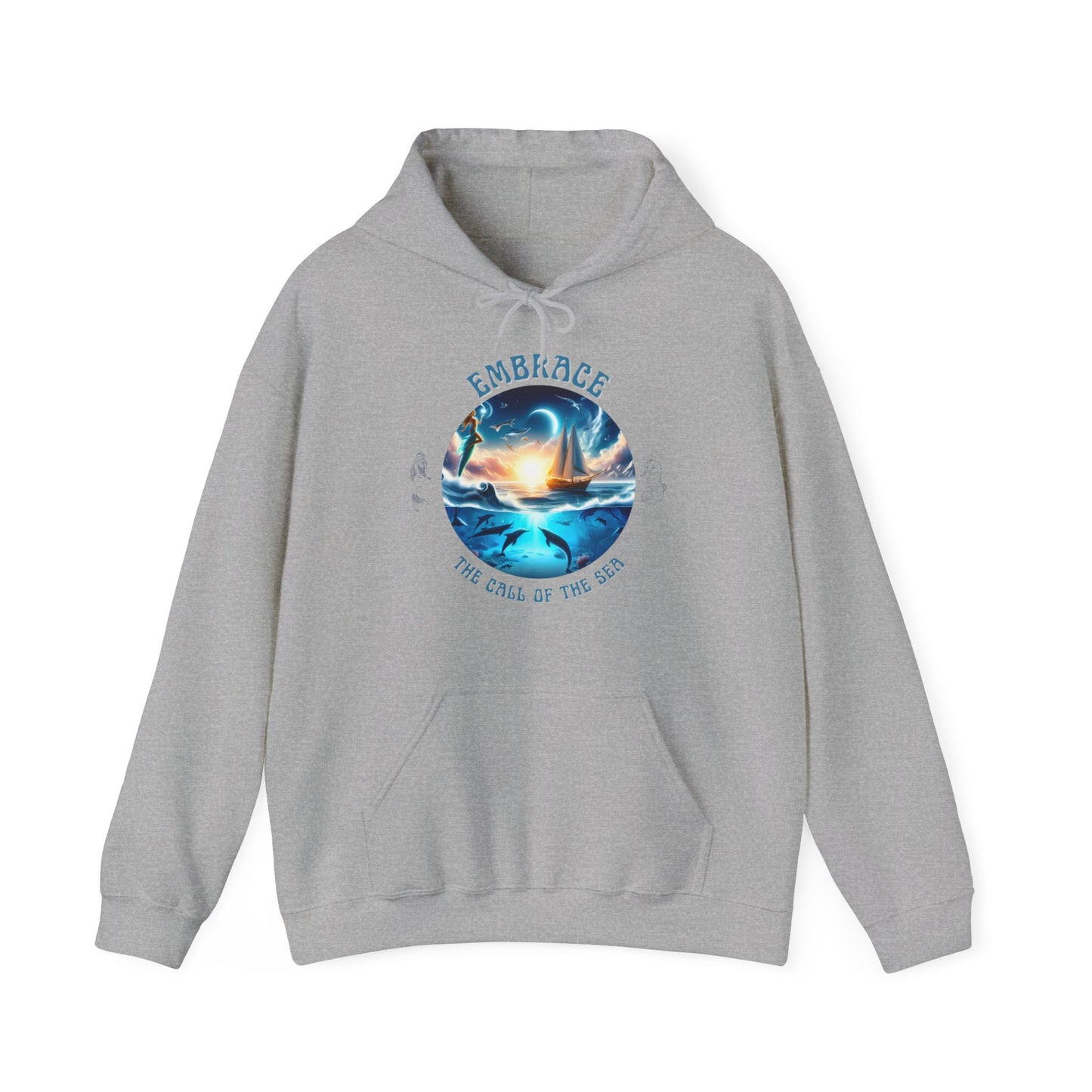 Embrace the Call of the Sea – Nautical Sailing Graphic Unisex Hoodie