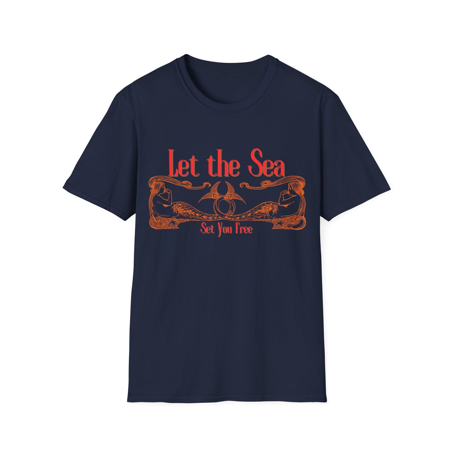 Let the Sea Set You Free – Nautical Mermaid Graphic Unisex T-Shirt