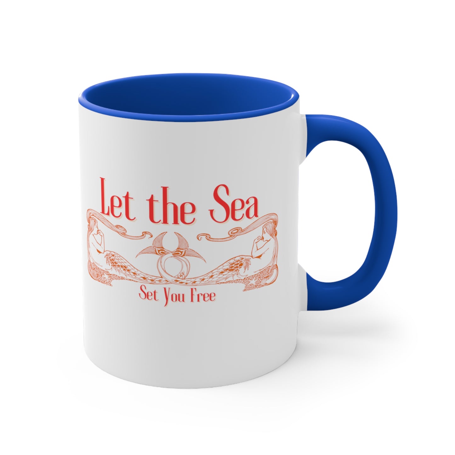 Let the Sea Set You Free – Nautical Mermaid Coffee Mug