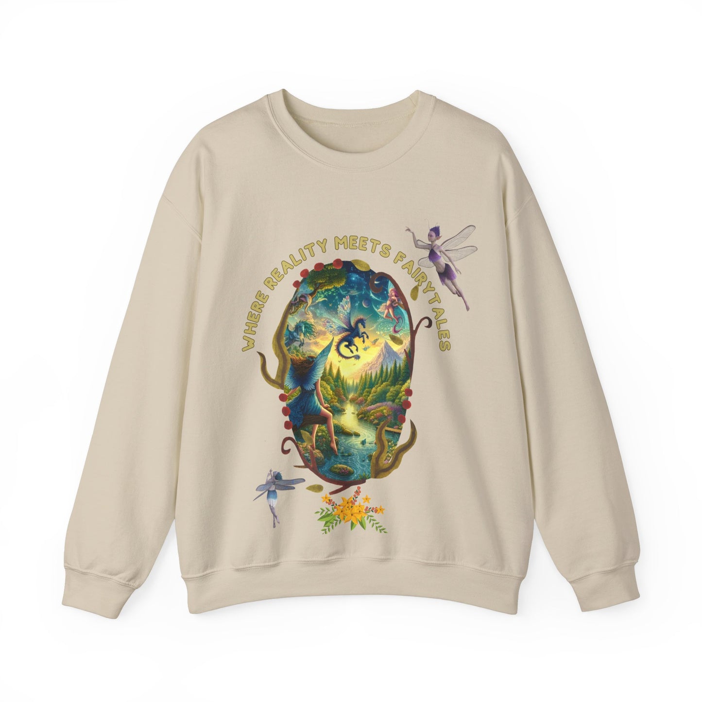 Where Reality Meets Fairytales – Magical Nature Fantasy Unisex Sweatshirt