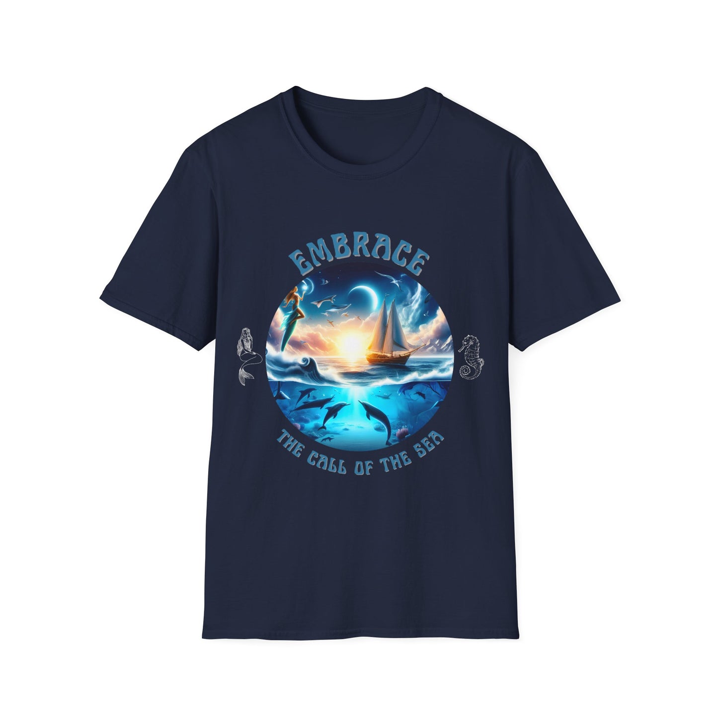 Embrace the Call of the Sea – Nautical Sailing Graphic Unisex T-Shirt