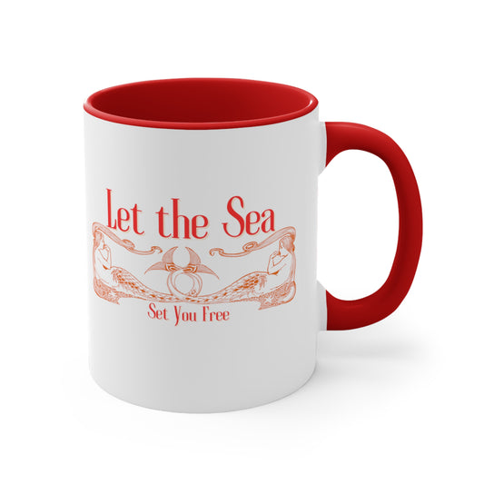Let the Sea Set You Free – Nautical Mermaid Coffee Mug