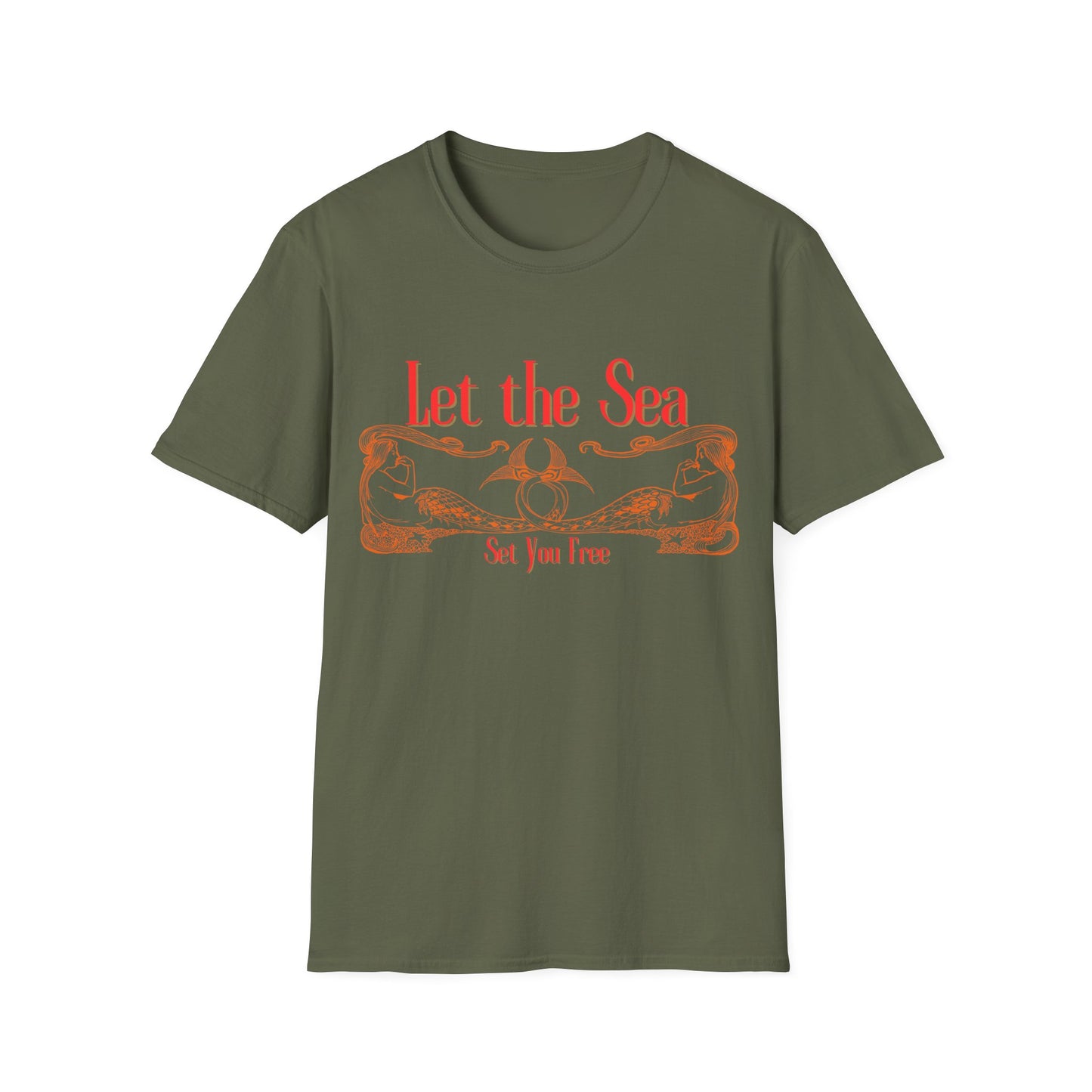 Let the Sea Set You Free – Nautical Mermaid Graphic Unisex T-Shirt