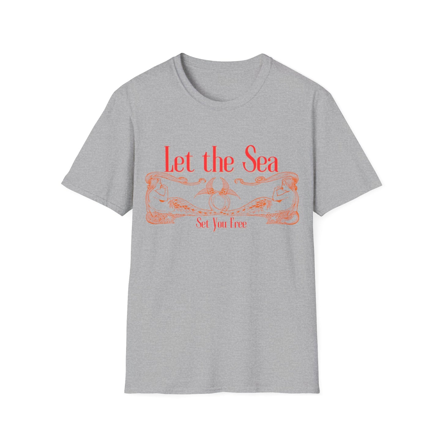 Let the Sea Set You Free – Nautical Mermaid Graphic Unisex T-Shirt