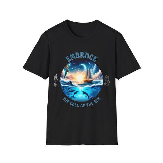 Embrace the Call of the Sea – Nautical Sailing Graphic Unisex T-Shirt