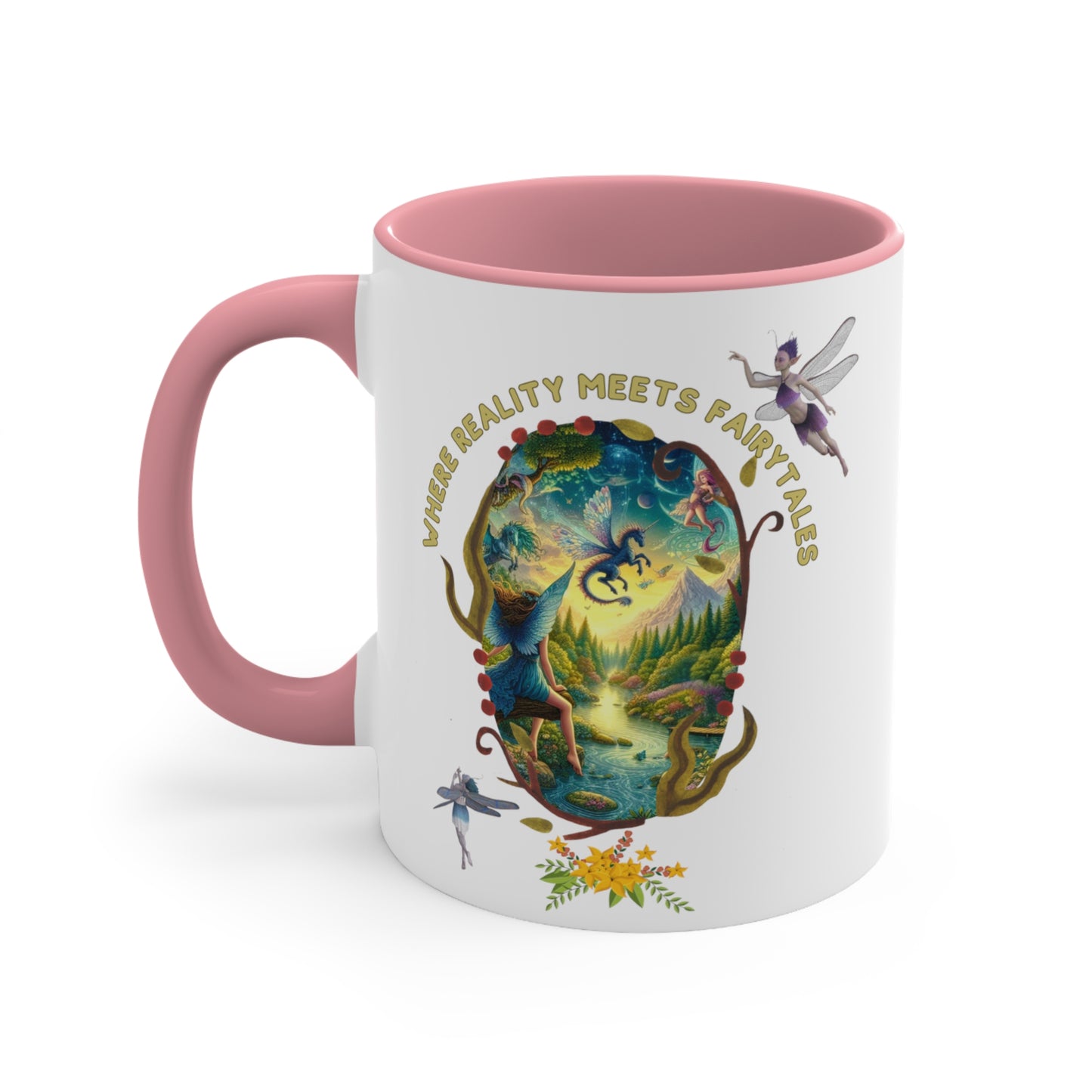 Where Reality Meets Fairytales – Fantasy Mug | Magical Graphic Coffee Mug