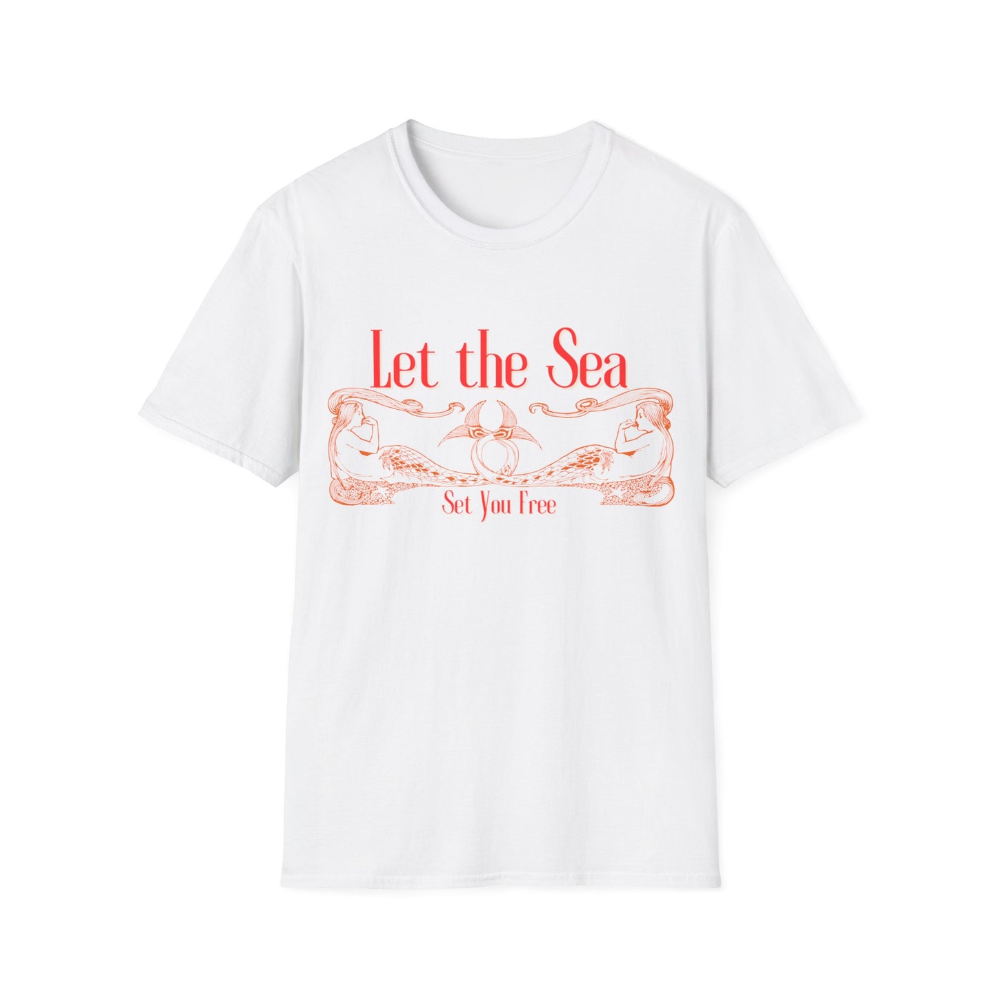Let the Sea Set You Free – Nautical Mermaid Graphic Unisex T-Shirt
