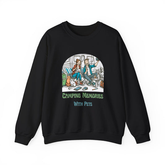Camping Memories With Pets – Dog Lover Camping Unisex Sweatshirt