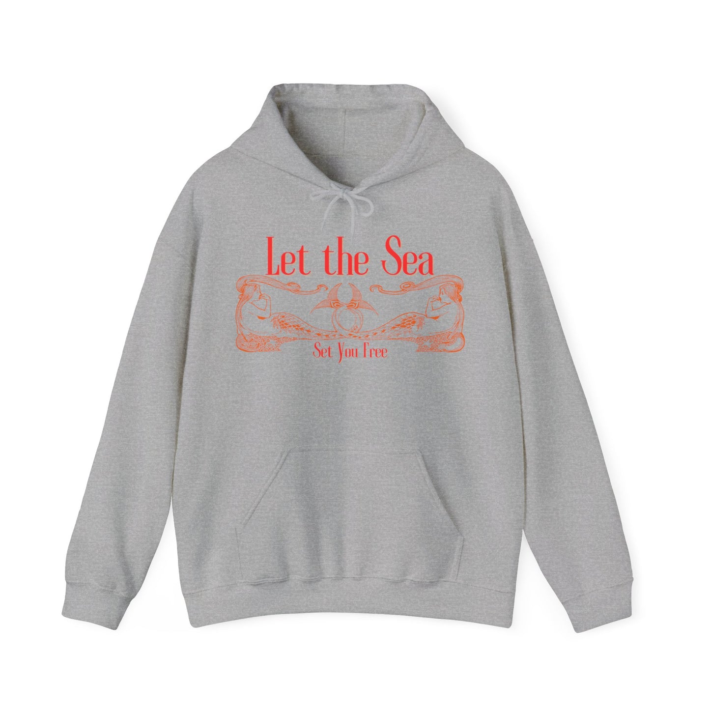 Let the Sea Set You Free – Nautical Mermaid Graphic Unisex Hoodie